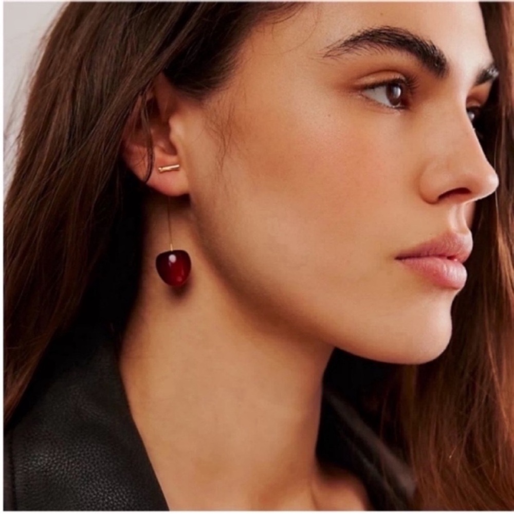 New! Cherry Drop Earrings (1021)